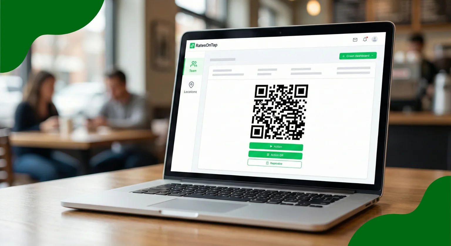 Dashboard showing QR code generator
